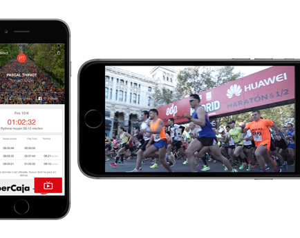 First major city marathon using in-app live video