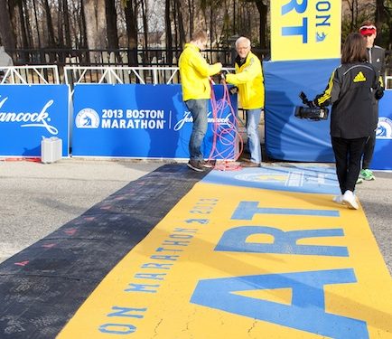 Follow the action of the iconic Boston Marathon