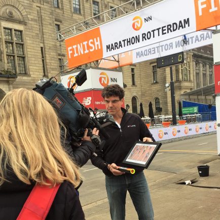 RTL Nieuws achter de schermen bij Rotterdam Marathon
