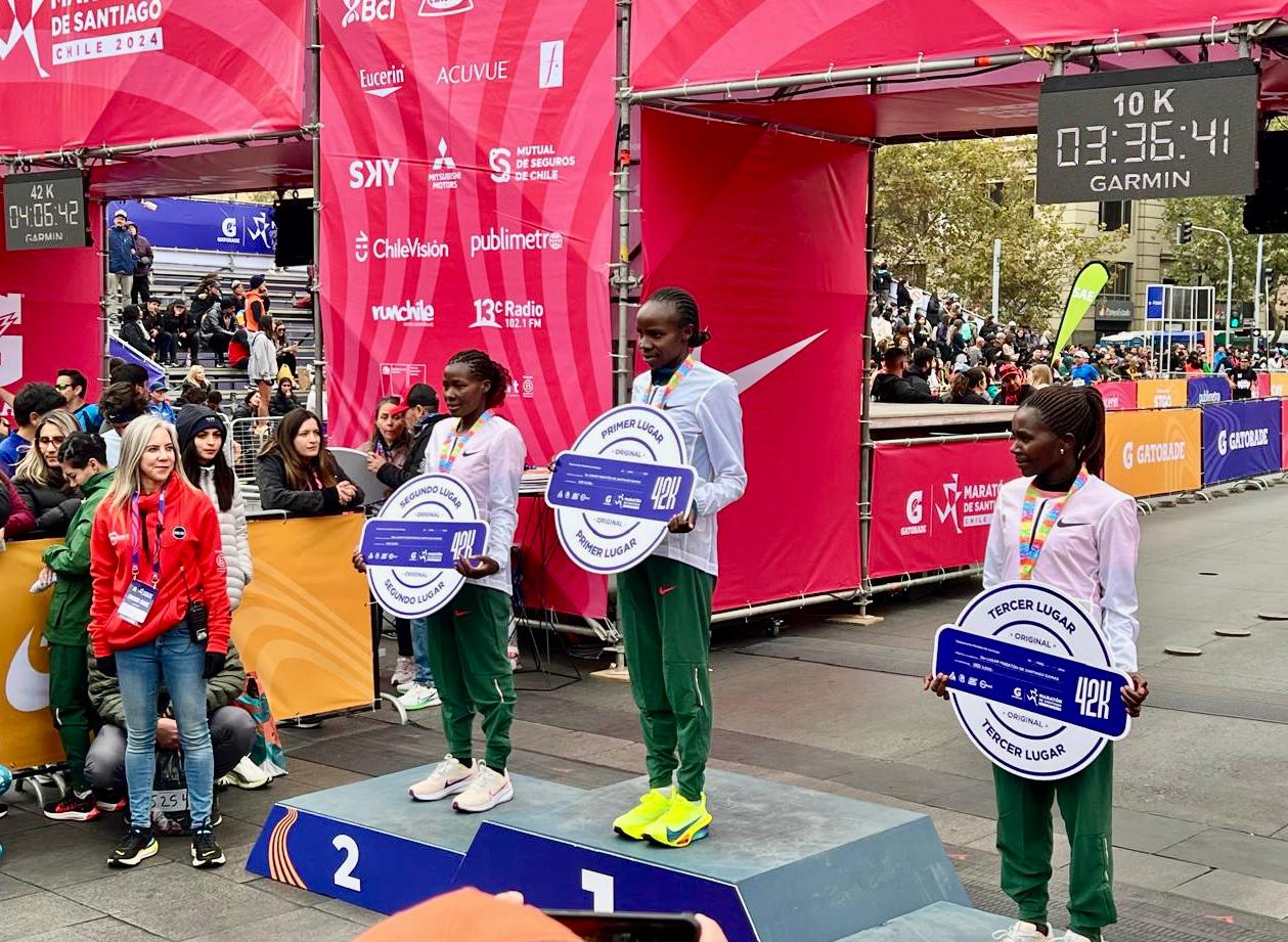 Santiago Marathon Womens Medalists