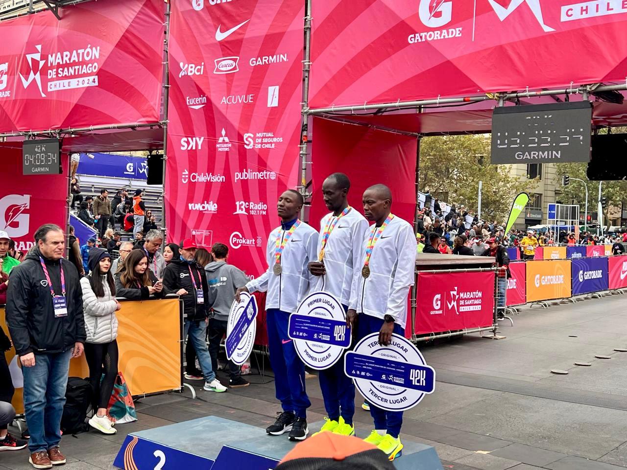 Santiago Marathon Mens Medalists